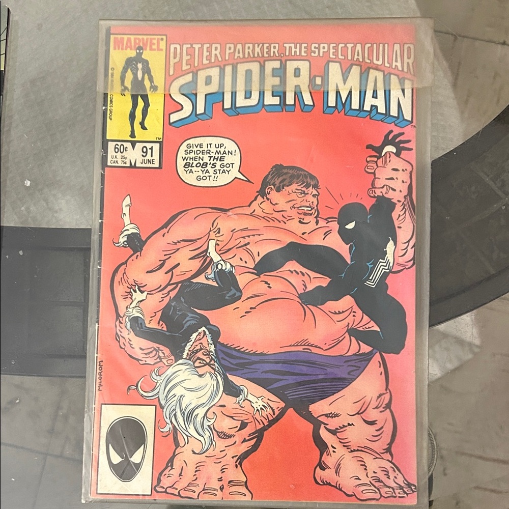 Marvel Spectacular Spider-Man Comic with Red and Black Cover